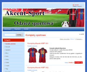 akcentsport.com: Komplety sportowe - AkcentSport
Hurtownia odzieży sportowej