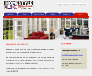 homestyleuk.co.uk: Homestyle UK Windows Ipswich | Windows Doors Conservatories Ipswich | Suffolk | UK
Homestyle UK, Retailers of Windows, Doors and Conservatories