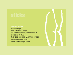 sticksdesign.co.uk: Sticks Design - Louise Leffler
Sticks Design - Louise Leffler - Freelance Graphic Designer & Book Designer