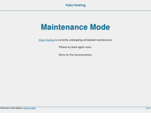 vukahosting.com: Vuka Hosting » Maintenance Mode

