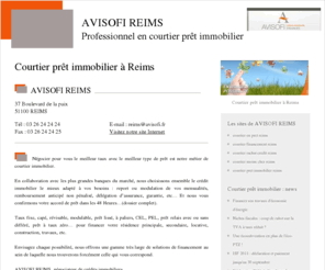 courtier-pret-immobilier-reims.com: Courtier prêt immobilier Reims - AVISOFI REIMS
AVISOFI REIMS : courtier prêt immobilier à Reims. Vente et prestation en courtier prêt immobilier Reims.