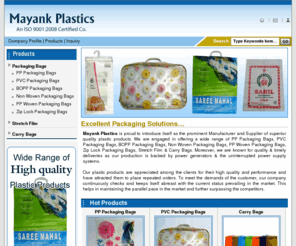 mayankplastic.com: Plastic Products,Pp Laminated Woven Bag,Pp Woven Bag Suppliers
Plastic Products manufacturers - Mayank Plastics exporters, suppliers of Pp Laminated Woven Bag india, indian Plastic Products,Pp Woven Bag manufacturer, wholesale Pp Laminated Woven Bag suppliers, Plastic Products, Pp Laminated Woven Bag, Pp Woven Bag