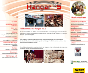 hangarno5.de: Hangar no5::Eventlocation, Firmenfeiern, Tagungsräume, Hochzeiten, Familienfeiern
Der Hangar no.5 ist eine Eventlocation in Hannover nur 5 Minuten von der Messe entfernt. Er eignet sich für private Feiern und Firmenevents wie z. B. Tagungen, Jubiläen, Produktpräsentationen etc.