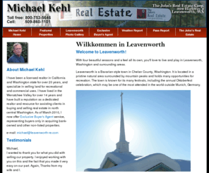 leavenworth-re.com: Leavenworth Real Estate - Michael Kehl
Recreational Land, Waterfront Property and Commercial Property in North Central Washington