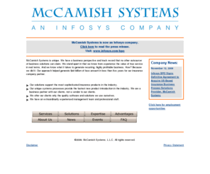 mccamish.com: McCamish Systems -- life insurance, annuities, benefit plan administration software
McCamish Systems uses innovative technology to provide proven solutions and world class services for the administration of life insurance, annuities and non-qualified employee benefit plans.