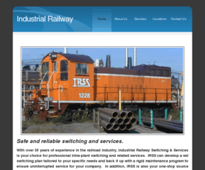 ohiolocoworks.com: Industrial Railway Switching & Services, Inc. - Home
Industrial Railway Switching & Services, Inc.