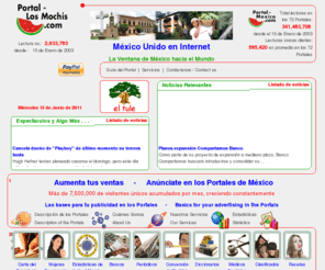 portal-losmochis.com: Portal Los Mochis y Sinaloa
Portal Los Mochis contiene informaciones sobre Los Mochis y Sinaloa, Mexico, www.portal-losmochis.com