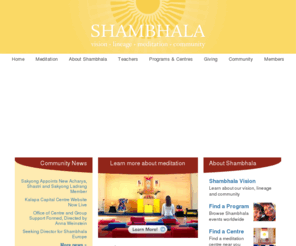 shambhala.org: Shambhala - Vision, Lineage, Meditation, Community
