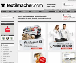 textildruck-stickerei.com: Die Textilmacher GmbH München -  Stickerei und Textildruck
Textilien besticken & bedrucken bei den Stickerei- und Textildruck-Profis der Textilmacher GmbH. Stickerei, Textildruck & Beflockung direkt vom Hersteller.