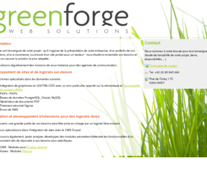 greenforge.info: greenforge
Développement de sites et de logiciels sur mesure - Intégration Drupal - Extension de logiciels libres existants (modules)