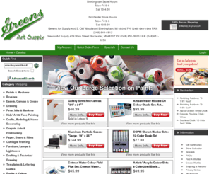 greensartsupplycatalog.com: Greens Art Supply
Greens Art Supply specializes in fine art products and supplies for the artist, art teacher, art student, crafter, hobbyist, architect, and drafting professional. 