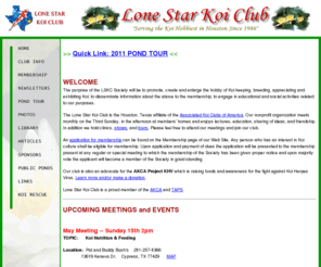 lonestarkoi.com: Lone Star Koi Club
