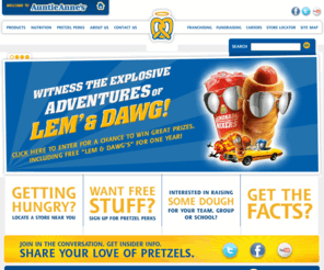 pretzellove.com: Auntie Annes Pretzels
Auntie Annes pretzels are available at more than 1,100 locations and come in a variety of flavors. Our soft pretzels make great food gifts so sign up to learn about our  special offers. They're also great as a fundraising idea for non-profits and for schools. Business franchise opportunities are available including franchises for sale.