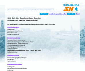 betoninstandsetzung.net: SÜD-HANSA München - Unternehmen für Bauwerkserhaltung
Unternehmen für Bauwerkserhaltung