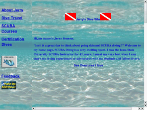 dive2.com: Dive2.com The Ultimate Scuba Diving Site
Jerry Symons Dive Site - Dive2.com