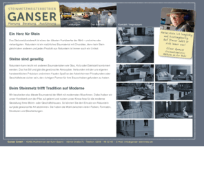 ganser-steinmetz.com: Ganser GmbH Steinmetzmeisterbetrieb
FW 8 DW 8 XHTML