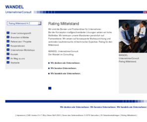 rating-mittelstand.com: WANDEL UnternehmerConsult - Rating Mittelstand
Rating Mittelstand