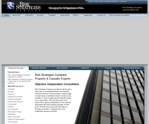 risk-strategies.com: Risk Strategies Company - Insurance Services delivering Increased Protection at Lowered Cost.
Driving Growth. Delivering Business Value. Containing Costs. Improving Customer Service.