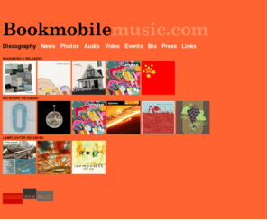 bookmobilemusic.com: Bookmobile, Midwestern power(book) duo. Computer Music from Madison/Chicago
Bookmobile is the laptop duo of Ben Torrence and Victor Couto. We like sound. We like beats. We like melodies. And counter-melodies. And harmony. And synchopation. Minmal, maximal. Glitch, IDM, microsound, sound design, abstract, pop, noise, breakbeat, techno, post-rock, dub, post-whatever music