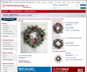 everywreath.com: Wreaths: Shop Door Wreath at WreathsGalore.com
Shop our huge Christmas wreath selection and save up to 30% or more! Buy online and get fast shipping on advent wreaths, swags & garlands at WreathsGalore.com.