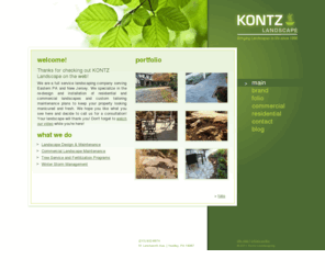 kontzlandscaping.com: main_col2
Kontz Landscaping - full service professional landscape company in Yardley PA serving residential & commercial landscapes in Eastern PA & New Jersey