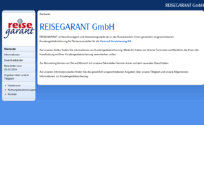 reisegarant.de: REISEGARANT GmbH - Der Kundengeldabsicherer
