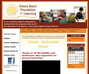 sbfl.org: Solana Beach Foundation for Learning 
Description