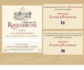 chateauderoquebrune.com: Château de Roquebrune : Accueil
Vignes cultivées depuis 5 générations avec le soin nécessaire à l'élaboration d'un grand vin, aux tanins savoureux, d'un beau rubis foncé, dense et épicé en bouche