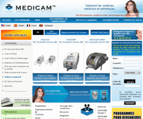machineepilation.com: Medicam Medical Lasers | Laser Hair Removal Equipment | IPL Systems | Cosmetic Equipments
 Medicam is the leading provider of aesthetic lasers & pulsed light devices and systems, including laser hair removal equipment, skin resurfacing, IPL Systems. We ship worldwide.