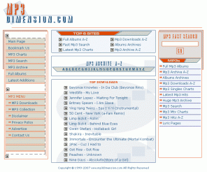 mp3fanatic.com: Mp3Dimension.com - MP3 Downloads, Full Albums, Latest Hits, MP3 Search
