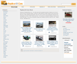 replicakitcars.net: Replica Kit Cars, GT40, Lamborghini, Cobra, Ferrari and more replicas | ReplicaKitCars.net
Replica Kit Cars, GT40s, Lamborghinis, Cobras, Ferraris, Fieros, and classic replicas are all available.  Buy now for special deals to new users.