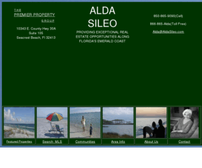 aldasileo.com: ALDA SILEO; Providing exceptional real estate opportunities along Florida's emerald coast
Alda Sileo; Dedicated to providing exceptional real estate opportunities along Florida's emerald coast