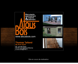 atousbois.com: :: AtousBois :: Agencement - Terrasses bois - Deck - Menuiseries nautiques
AtousBois - Nous réalisons vos terrasses en bois, la pose de vos parquets, l'agencement de votre bateau, la réalisation de dressings et toute menuiserie d'agencement 