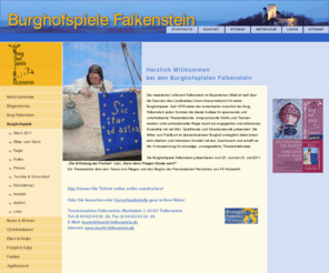 burghofspiele-falkenstein.info: Markt Falkenstein Markt Falkenstein | Burghofspiele 2011
Willkommen bei den Burghofspielen Falkenstein 2008. Unser diesjähriges Stück ist 