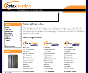 relaxhosting.info: RelaxHosting | Webhosting voor een scherpe prijs!
