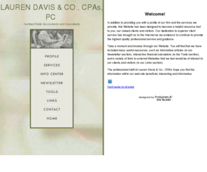 daviscocpa.com: LAUREN DAVIS & CO., CPAs, PC
Welcome to the firm of LAUREN DAVIS & CO., CPAs, PC