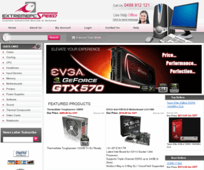 extremepcspeed.com: Computer Hardware - extremepcspeed
Australia's premier online computer performance hardware store. We Supply a large range of Computer Hardware and Software in Australia. We cater for all Computer Hardware needs for individual and business clients, with a focus on extreme performance PC's.