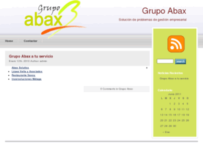 grupoabax.es: Grupo Abax
El Grupo Abax está compuesto por varias divisiones, orientadas hacía la solución de problemas de gestión empresarial.