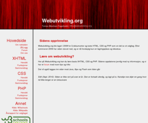 webutvikling.org: Webutvikling.org | Veiledning i XHTML, CSS og PHP.
