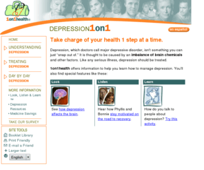 depression.com: 1on1health.com: Depression
 