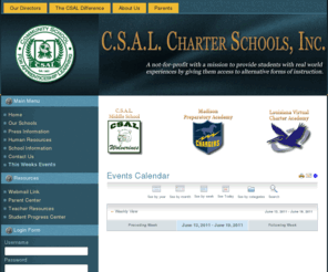 csalonline.org: This Weeks Events
Community School for Apprenticeship Learning Charter Schools, Inc is a corporation focused on the effective and efficient operation of vangard K-12 schools