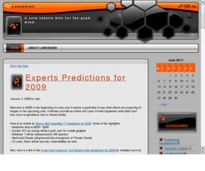 lunchgeek.com: Lunch Geek - Bites of technology served hot
Technology topics for Information Technology