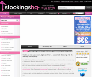 stockings-hq.com: Stockings HQ: Stockings, Tights, Suspenders & Hold-ups From The UK Tights And Stockings Shop & Forum Site
Stockings, Tights, Hold-ups & Suspender Belts: Huge Selection, GREAT Prices, Ultra FAST Delivery, & Unrivalled Service Since 2000. Enjoy The Finest UK Tights & Stockings Site And Explore The Hosiery Discussion Forums.