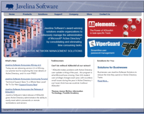 happymail.com: Javelina Software
Javelina Software solutions save time and resources spent administrating Microsoft’s Active Directory.