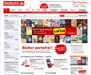 xn--bchermarkt-9db.org: Weltbild.de - Bücher versandkostenfrei, DVDs, CDs, Spielzeug, PC Spiele und vieles mehr
Bücher portofrei bei Weltbild.de. Über 3 Mio. Artikel: Bücher, DVDs, CDs, Geschenke, Elektronik, Software & Spielwaren mit bis zu 50% Preisvorteil gegenüber früheren Ladenpreisen!