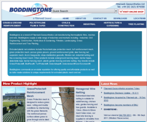 boddingtons-ltd.com: Boddingtons | Plastic Mesh | Plastic Netting | Nets | Detectable Tape | Porous Paving
Boddingtons extruded plastic mesh & nets, grass reinforcement, barrier tapes, grass pavers, underground warning tapes, detectable tapes,  barrier fencing mesh, rockshield pipe protection. Part of Fiberweb Geosynthetics Ltd