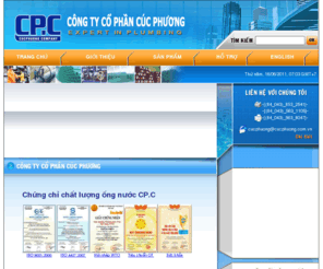 cucphuong.vn: Ống nước - Ống dẫn nước Cúc Phương - Sản xuất & Kinh doanh Vật tư Ngành nước, Ong nuoc, Ong dan nuoc
Ống nước, Ong nuoc, Ống dẫn nước, Ong dan nuoc, Công ty Cúc Phương, Sản xuất & Kinh doanh Vật tư Ngành nước, Phụ kiện Ống nước, Hệ thống Cấp thoát nước, Vat tu Nganh nuoc, Phu kien Ong nuoc, He thong Cap thoat nuoc