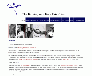 backpainclinic.co.uk: The Birmingham Back Pain Clinic - Specialist treatment for spinal and musculoskeletal pain
Birmingham Back Pain Clinic - Specialist treatment for spinal and musculoskeletal pain.
