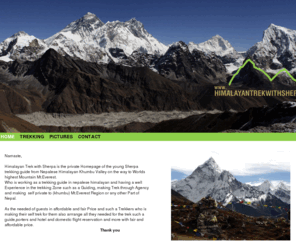 himalayantrekwithsherpa.com: Himalayan Trek with Sherpa: HOME
Himalaya trek with Sherpa, Pasang