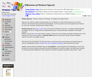windows-tipps.de: Die Windows-Tipps Homepage - Tipps und Tricks zu Windows in einer komfortablen Datenbank, Hilfe zu allen Problemen mit dem Betriebssystem
Die Windows-Tipps Homepage - Tipps und Tricks zu Windows in einer komfortablen Datenbank, Hilfe zu allen Problemen mit dem Betriebssystem